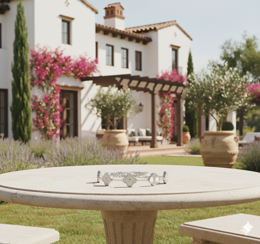 Clover /Silver bracelet